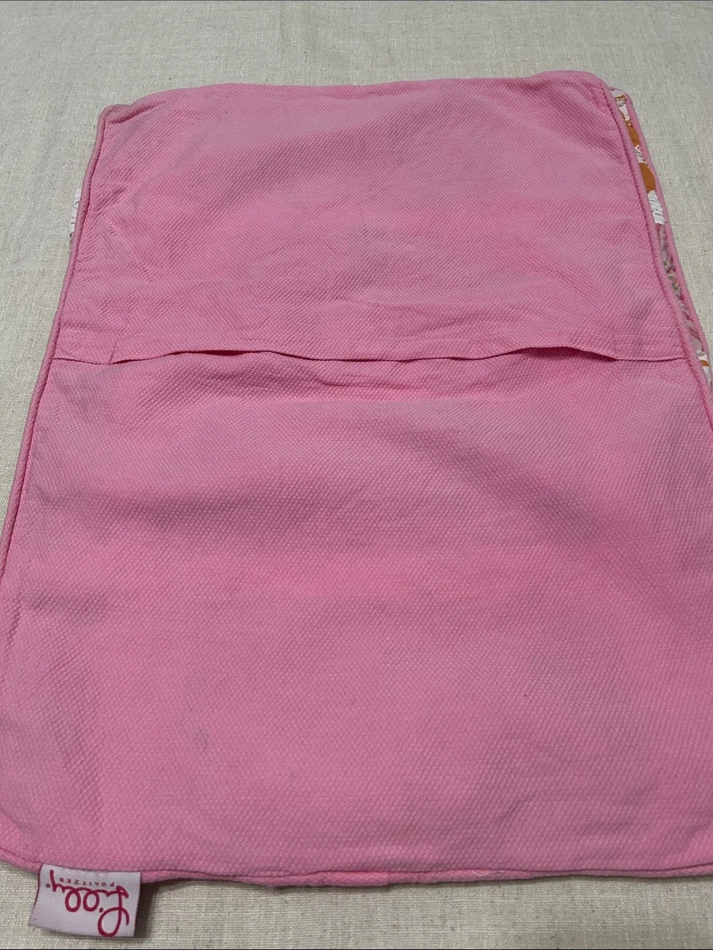 Lilly Pulitzer Patchwork Pillow Shams (2) Vibrant Pastel Floral With Lace Detail